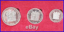 1974 KRUGGERAND 10-COIN SET 2 Rand, 1 Rand Gold, 1 Rand Silver, 50-1/2 Cents