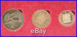 1974 KRUGGERAND 10-COIN SET 2 Rand, 1 Rand Gold, 1 Rand Silver, 50-1/2 Cents