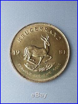 1981 1oz full gold Kruggerand