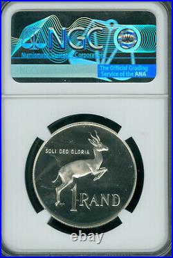 1983 South Africa Silver 1 Rand Ngc Pf67 Mac Uhcam & Spotless