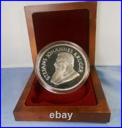 1987 Proof 5 Troy Oz Silver Krugerrand In Original Box Cheap