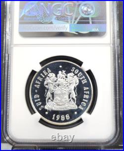 1988 South Africa Silver 1 Rand The Great Trek Ngc Pf 64 Ultra Cameo Rare