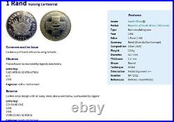 1991 South Africa Silver 1 Rand NGC MS67 NURSING SCHOOLS PROTEA R1