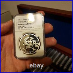 1992 south africa SILVER 2 RAND NGC PF69 BARCELONA OLYMPICS R2 S2R