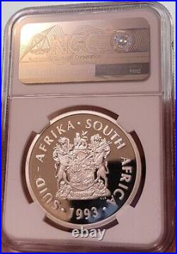 1993 SOUTH AFRICA SILVER PROOF 2 RAND PEACE PF 69 ngc R2