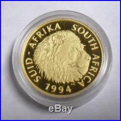 1994 South Africa Natura Series Gold and Silver Set of 4 Lion Coins