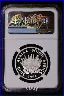 1994 South Africa SILVER 1 Rand CONSERVATION NGC PF 70 Ultra Cameo