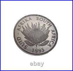 1995 South Africa Silver Coin 1 Rand Railway Centennial Free Shipping