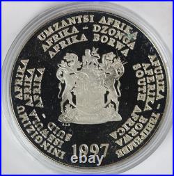 1997 South Africa Proof Silver 2 Rand Knysna Seahorse 3000 Minted in OGP withCOA