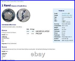 1997 South Africa SILVER 1 rand MS67 NGC SOUTH AFRICAN WOMEN R1