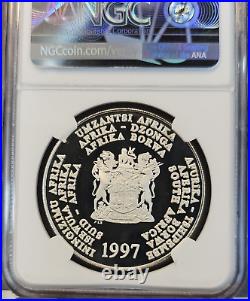 1997 South Africa Silver 2 Rand Knysna Seahorse Ngc Pf 69 Ultra Cameo Scarce