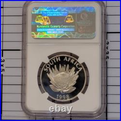 1998 South Africa SILVER 1 rand PF 68 PROTEA NGC R1 COLLAGE YEAR OF CHILD