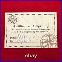 1 Troy OZ. 999 Silver 2018 South African Krugerrand with 24K Gilding by SFS