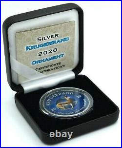 1 oz Krugerrand Coloured South Africa 2020 1oz Fine Silver 999 BU Bullion coin