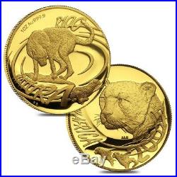 2000 1.85 oz Proof Gold South Africa Natura Cheetah Set (with Silver Cheetah)
