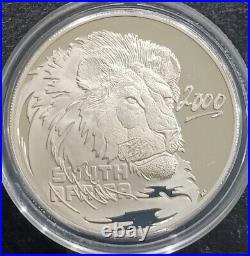 2000 South Africa Silver Proof Wildlife Set The Lion-Predator of Africa