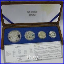 2000 South Africa Wildlife Lion Silver Proof Set 3.75oz. 925 Silver -toned