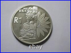 2001 South Africa 1 Rand Silver 925 Proof coin rare low mintage Tourism Afrika