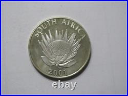 2001 South Africa 1 Rand Silver 925 Proof coin rare low mintage Tourism Afrika