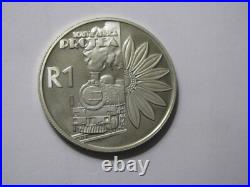 2001 South Africa 1 Rand Silver 925 Proof coin rare low mintage Tourism Afrika