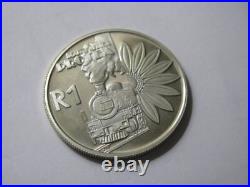 2001 South Africa 1 Rand Silver 925 Proof coin rare low mintage Tourism Afrika