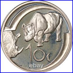 2003 South Africa Wildlife Series 4 Coin Silver Proof Set The Rhino 3.75oz ASW