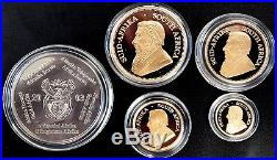 2003 Tiffany Diamond Krugerrand Set! Four gold coins! One silver coin withDiamond