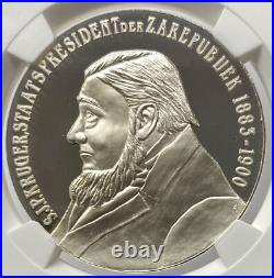 2004 South Africa Silver 34 gm Paul Kruger Medal NGC PF-69 UCAM