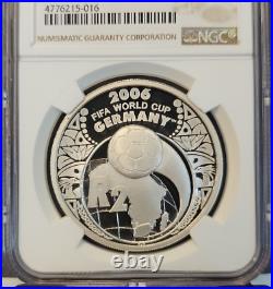 2005 South Africa Silver 2 Rand Fifa World Cup Soccer Ngc Pf 70 Ultra Cameo