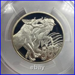 2006 South Africa Black Backed Jackal Proof Silver 50 Cents PCGS PR69DCAM