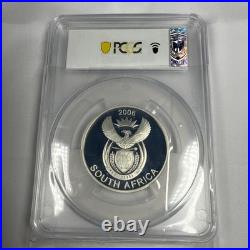 2006 South Africa Black Backed Jackal Proof Silver 50 Cents PCGS PR69DCAM