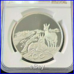 2008 South Africa Silver 20 Cents Klipspringer Ngc Pf 70 Ultra Cameo Perfection