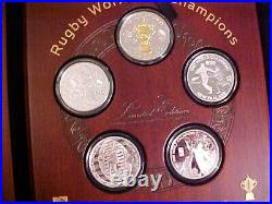 2011 South Africa Rugby World Championship Silver proof set