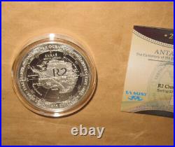 2012 South Africa ANTARCTICA 100Th 2 Rand Proof Silver coin with COA & BOX RAR