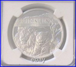 2015 Burundi African Lion NGC PF 70, UC, Proof, 999 Silver, COA 0864/1000 2015 Burundi African Lion NGC PF 70, UC, Proof, 999 Silver, COA 0864/1000