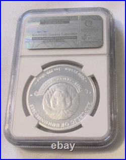 2015 Burundi African Lion NGC PF 70, UC, Proof, 999 Silver, COA 0864/1000