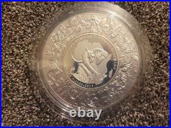 2015 Somalia aphrican ELEPHANT PUZZLE 1 KG Kilo Silver Coin withbox+CoA