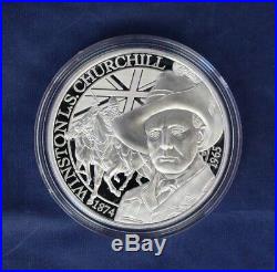 2015 South Africa Gold & Silver Proof set Churchill in Case with COA (R10/4)