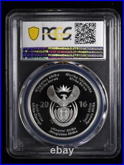 2016 South Africa 2 Rand Proof Cheetah PCGS PR70 DCAM