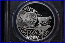 2016 South Africa 2 Rand Proof Cheetah PCGS PR70 DCAM