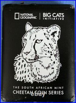 2016 South Africa 2 Rand Silver Cheetah NGC PF70 UC Nat Geo Big Cats Series
