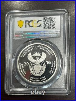 2016 South Africa 2 Rand Silver Cheetah PCGS PR70DCAM