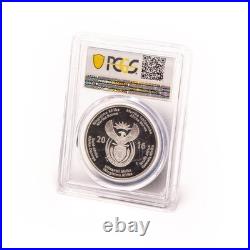 2016 South Africa Rand Cheetah Coin PCGS PR70 DCAM Deep Cameo ASW 1 oz Silver
