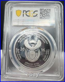 2016 South Africa Silver 2 Rand Cheetah PCGS 69 DCAM