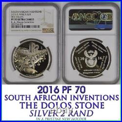 2016 South Africa Silver 2 Rand THE DOLOS PF 70 ngc SILVER PROOF R2 PR70