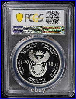2016 South Africa Silver Proof 2 Rand Cheetah PCGS PR70 DCAM
