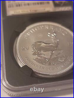 2017 1 Oz South Africa Silver Krugerrand Sp70 Uc First Release