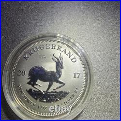 2017 1 oz. 999 FINE SILVER KRUGERRAND 50th ANNIVERSARY PRIVY UNCIRCULATED