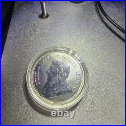 2017 1 oz. 999 FINE SILVER KRUGERRAND 50th ANNIVERSARY PRIVY UNCIRCULATED