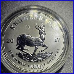 2017 1 oz. 999 FINE SILVER KRUGERRAND 50th ANNIVERSARY PRIVY UNCIRCULATED
